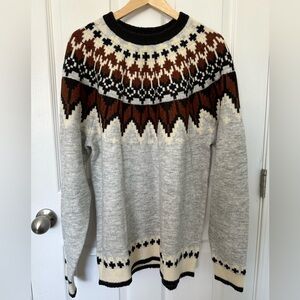Men’s Patterned Winter Sweater size XL
